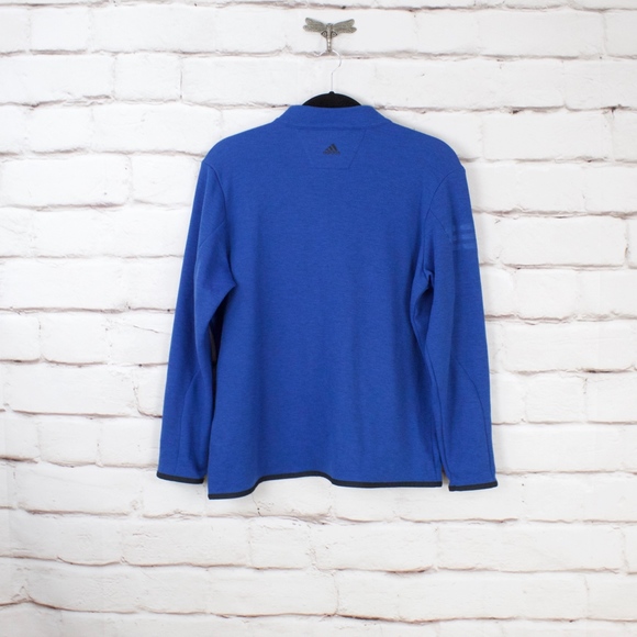 ADIDAS Half Zip Pull Over Fleece Sweatshirt XL - Picture 5 of 8